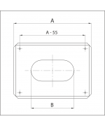 Komínová doska malá ovál 120/220 mm