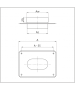 Komínová doska ovál 120/220 mm