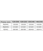 Komínová doska ovál 140/250 mm