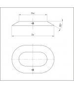 Protidažďová manžeta ovál 120/220 mm