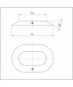 Protidažďová manžeta ovál 120/240 mm