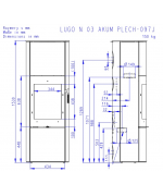 ROMOTOP LUGO N 03 AKUM plech - akumulačné krbové kachle
