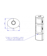 ROMOTOP LUGO N 01 BF keramika - krbové kachle s rúrou