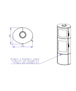 ROMOTOP LUGO N 02 BF kameň - krbové kachle s rúrou