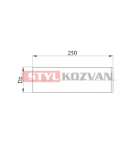 Ukončenie bočné ø60 mm nerez kondenz