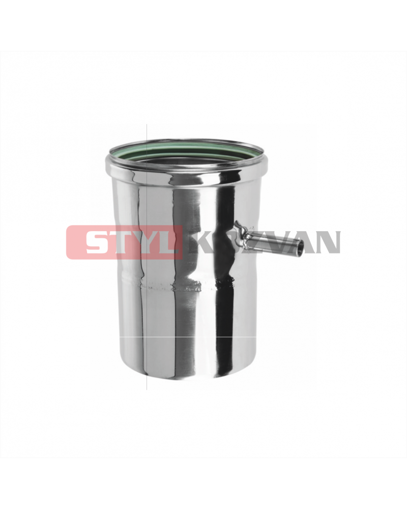 Rúra s odtokom kondenzu ø60 mm nerez kondenz