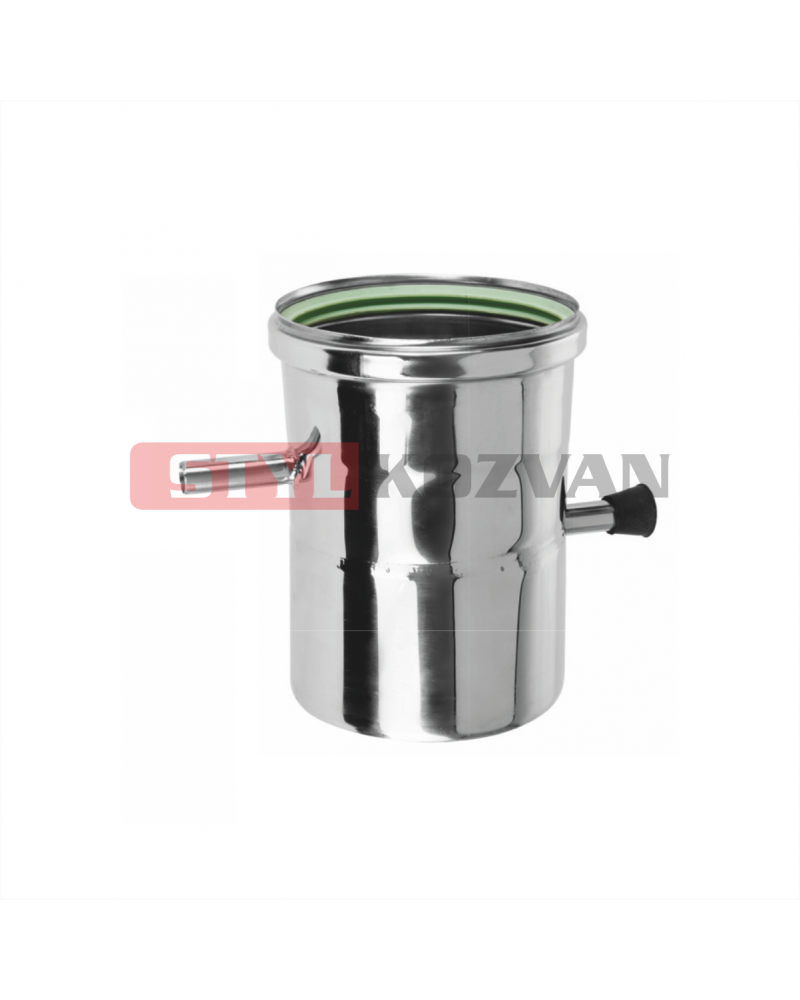 Rúra s odtokom kondenzu a meracim otvorom ø60 mm nerez kondenz