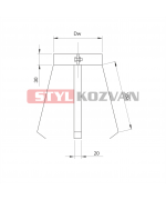 Dištančná objímka ø60 mm nerez kondenz