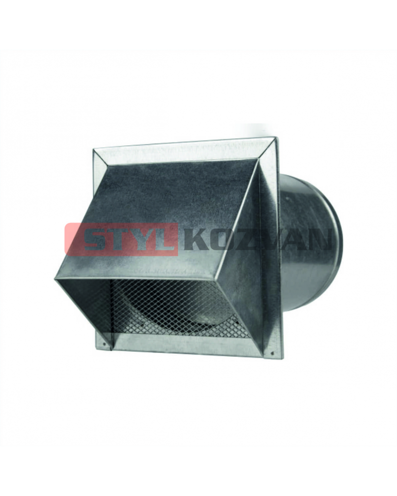 Vyústka na stenu pozink kanál ø 100 mm