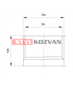 Zder dvojitý ø 120 mm 