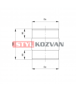 Spojka ø150 mm dymovod