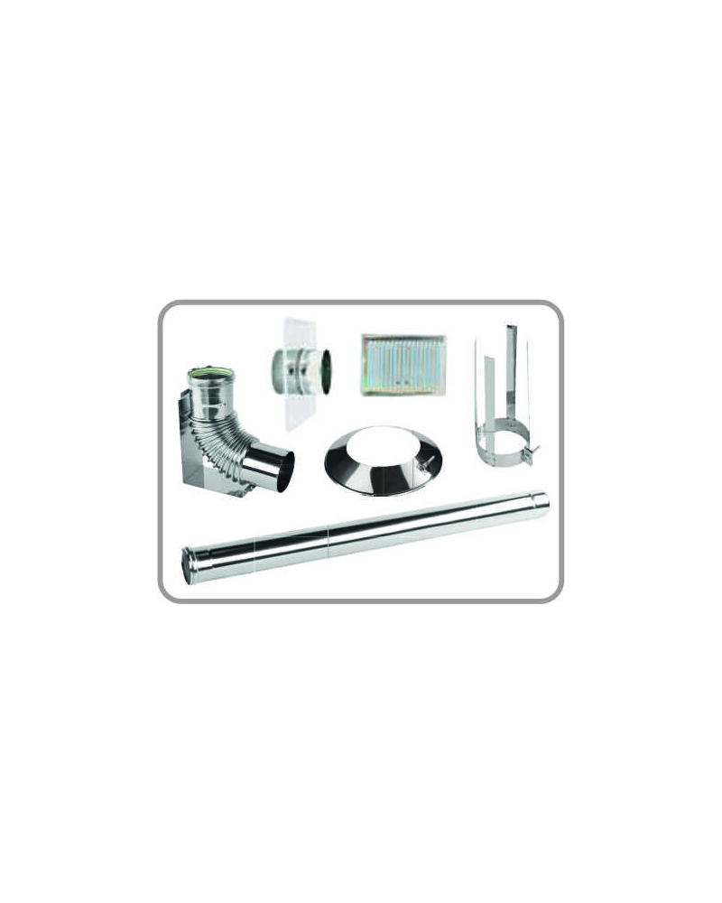 SET KONDENZ NEREZ Ø80 MM PRE KONDENZAČNÉ KOTLY