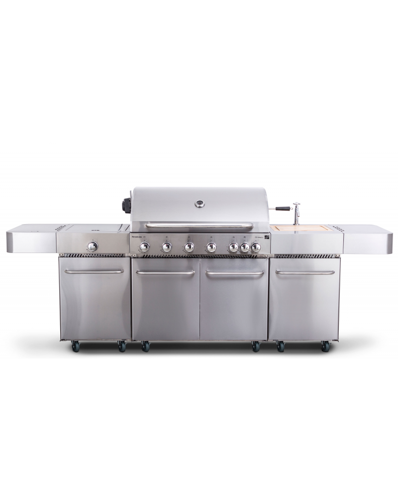 Plynový gril G21 Nevada, BBQ kuchyňa Premium Line 7 horákov + zadarmo redukčný ventil