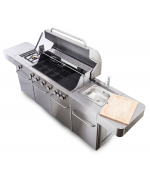 Plynový gril G21 Nevada, BBQ kuchyňa Premium Line 8 horákov + zadarmo redukčný ventil
