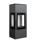 Kratki Thor 8 VIEW s trojstranným presklením - krbové kachle