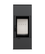 Kratki Thor 8 VIEW s trojstranným presklením - krbové kachle