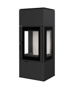 Kratki Thor 8 VIEW s trojstranným presklením - krbové kachle