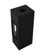 Kratki Thor 8 VIEW s trojstranným presklením - krbové kachle