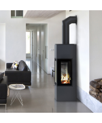 Kratki Thor 8 VIEW s trojstranným presklením - krbové kachle