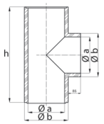 Šamotová rúra zaústenie 90° priemer Φ160 mm P-D Refractories CZ