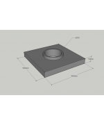 Betónová komínová doska ø260 - 560x560x50