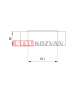 Ukončenie izolácie ø120 mm nerez