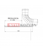 Podpera na koleno s podstavou nerez kondenz