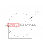 Objímka na stenu ø150 mm nerez kondenz