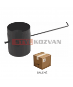 Klapka s dlhým tiahlom ø120 mm čierna