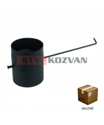 Klapka s dlhým tiahlom ø120 mm čierna