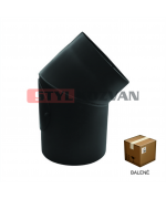 Koleno ø 120 mm - 45° pevné s revíznym otvorom