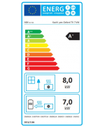 ABX Oxford TV 7 kW - kachľová pec s teplovodným výmenníkom