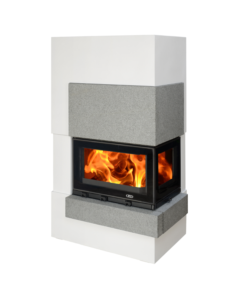 ABX Norfolk syenit ľavý 6,5kW - krbová zostava