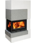 ABX Norfolk syenit pravý 6,5kW - krbová zostava