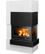 ABX Norfolk syenit ľavý 6,5kW - krbová zostava