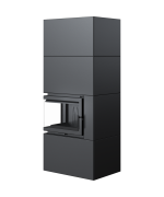 Kratki SIMPLE M/S 8 BS ľavé presklenie - krbové kachle