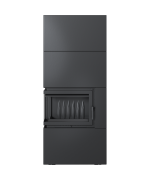 Kratki SIMPLE M/S 8 BS ľavé presklenie - krbové kachle