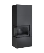 Kratki SIMPLE M/S 8 BS ľavé presklenie - krbové kachle