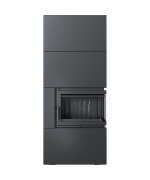 Kratki SIMPLE 8 BS pravé presklenie s obstavbou - designový krb