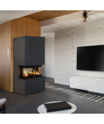 Kratki NBC 7 s obstavbou HOME EASY BOX - designový krb