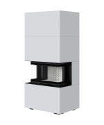 Kratki NBC 7 s obstavbou HOME EASY BOX, biela - designový krb