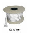 Žiaruvzdorná šnúra hranatá, 10x10 mm