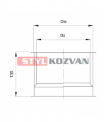 Zder dvojitý ø 200 mm 