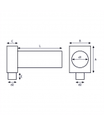 Distribučný box s 1 vývodom 1x63 mm/125 mm