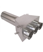 Distribučný box s 3 vývodmi 3x63 mm/125 mm - priamy