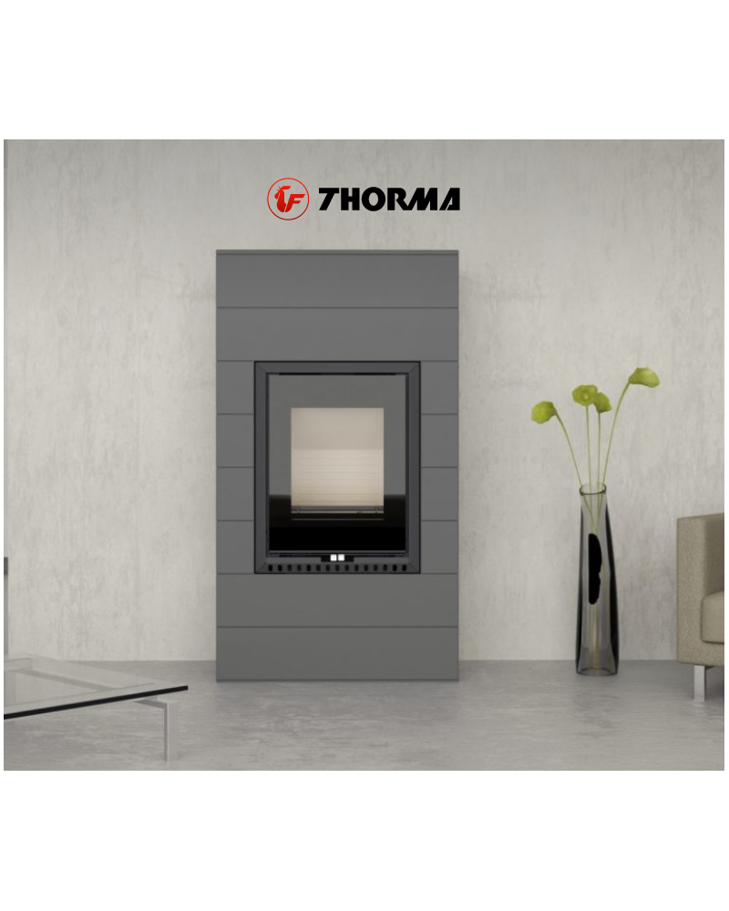 Thorma Rivo Almeria šedý - krbove kachle