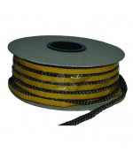 Žiaruvzdorná šnúra, plochá samolepiaca - 6x2 mm