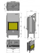 HEATRO 55H - krbová vložka s výsuvnými dvierkami