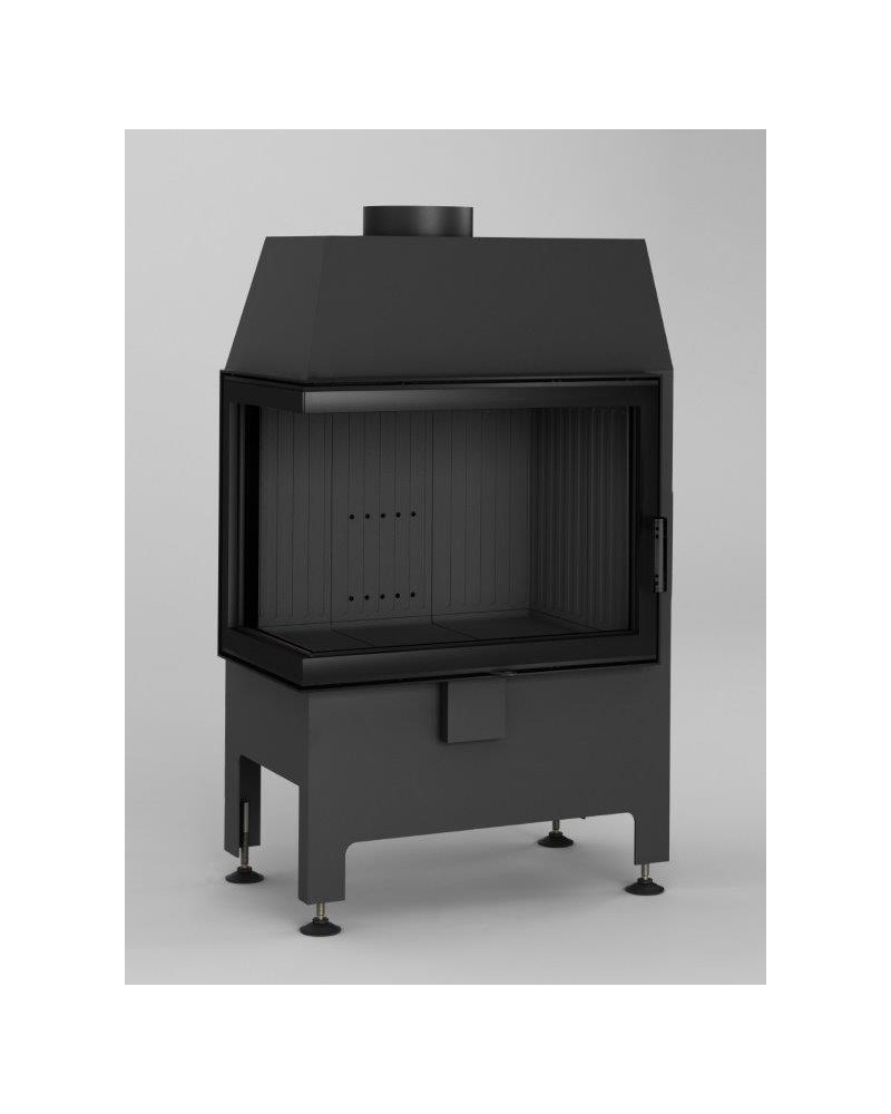 HEATRO 55L BLACK - rohová krbová vložka