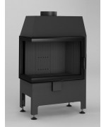 HEATRO 55L BLACK - rohová krbová vložka